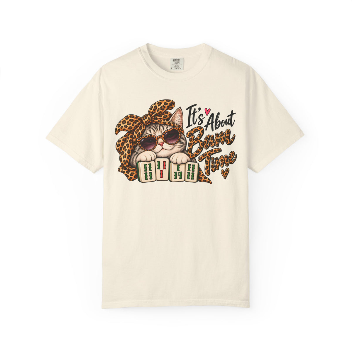 It's About Bam Time Mahjong Cat Comfort Colors T-Shirt — Funny Mahjong Gift