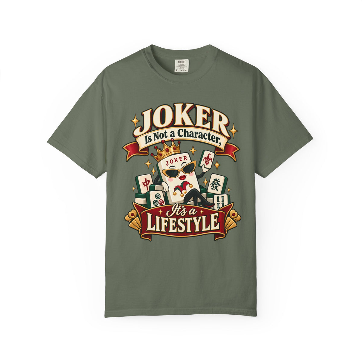Joker Is a Lifestyle Mahjong Comfort Colors T-Shirt — Funny Mahjong Gift
