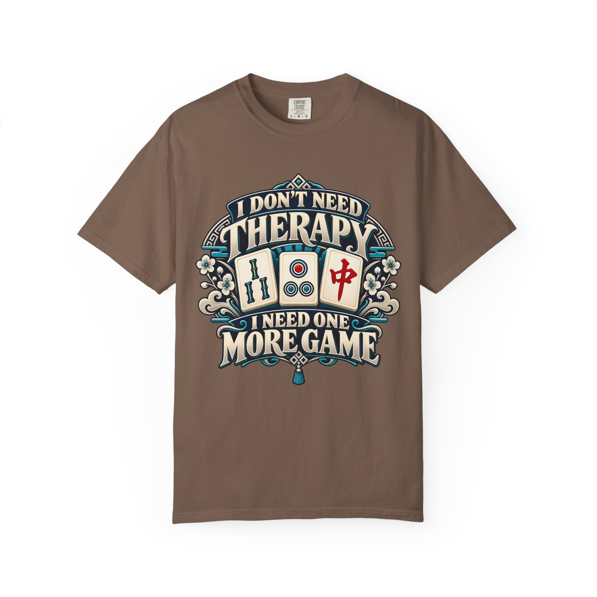 I Don't Need Therapy Chinoiserie Mahjong Comfort Colors T-Shirt — Mahjong Gift