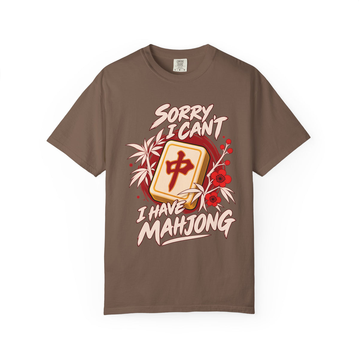 Sorry I Can't I Have Mahjong Comfort Colors T-Shirt — Funny Mahjong Gift