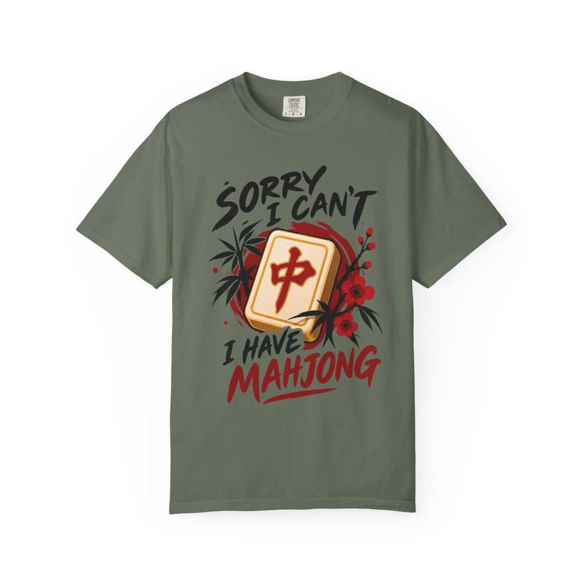 Sorry I Can't I Have Mahjong Comfort Colors T-Shirt — Funny Mahjong Gift