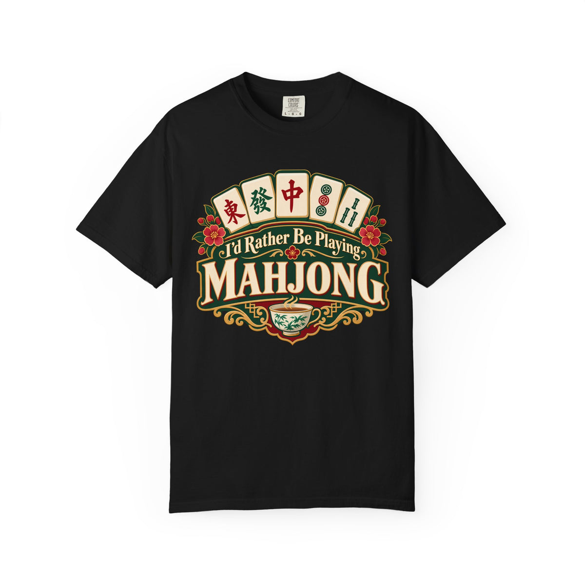 I'd Rather Be Playing Mahjong Comfort Colors T-Shirt — Mahjong Gift