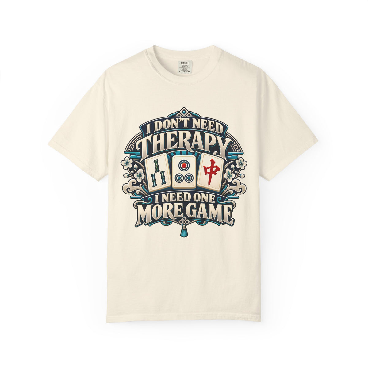 I Don't Need Therapy Chinoiserie Mahjong Comfort Colors T-Shirt — Mahjong Gift