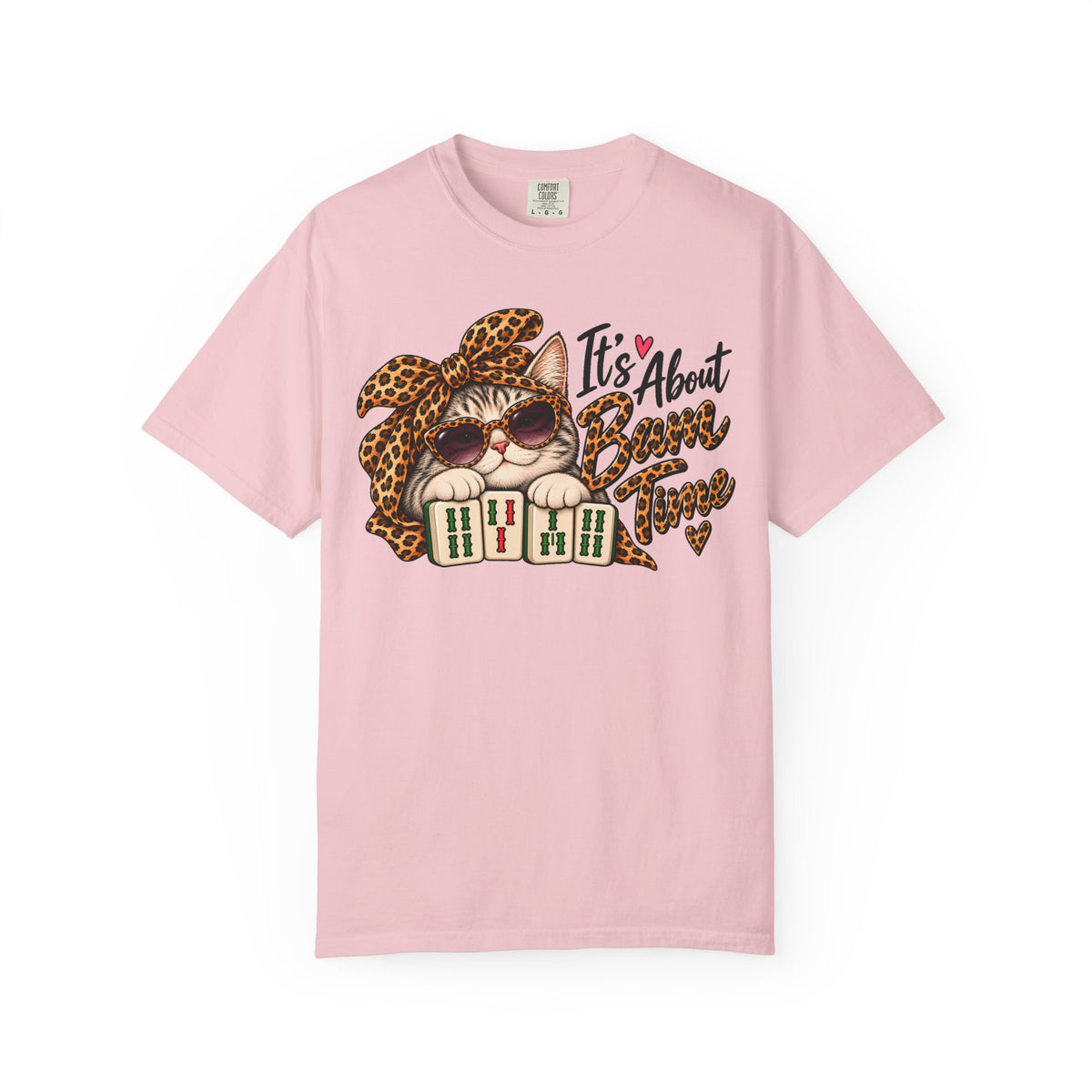 It's About Bam Time Mahjong Cat Comfort Colors T-Shirt — Funny Mahjong Gift