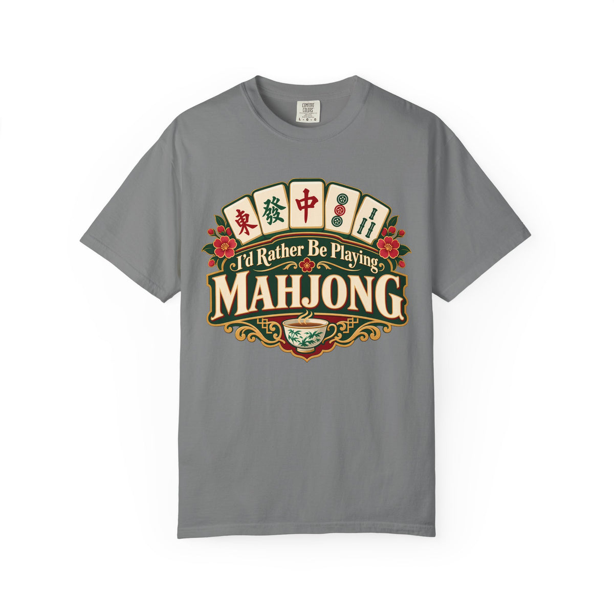 I'd Rather Be Playing Mahjong Comfort Colors T-Shirt — Mahjong Gift