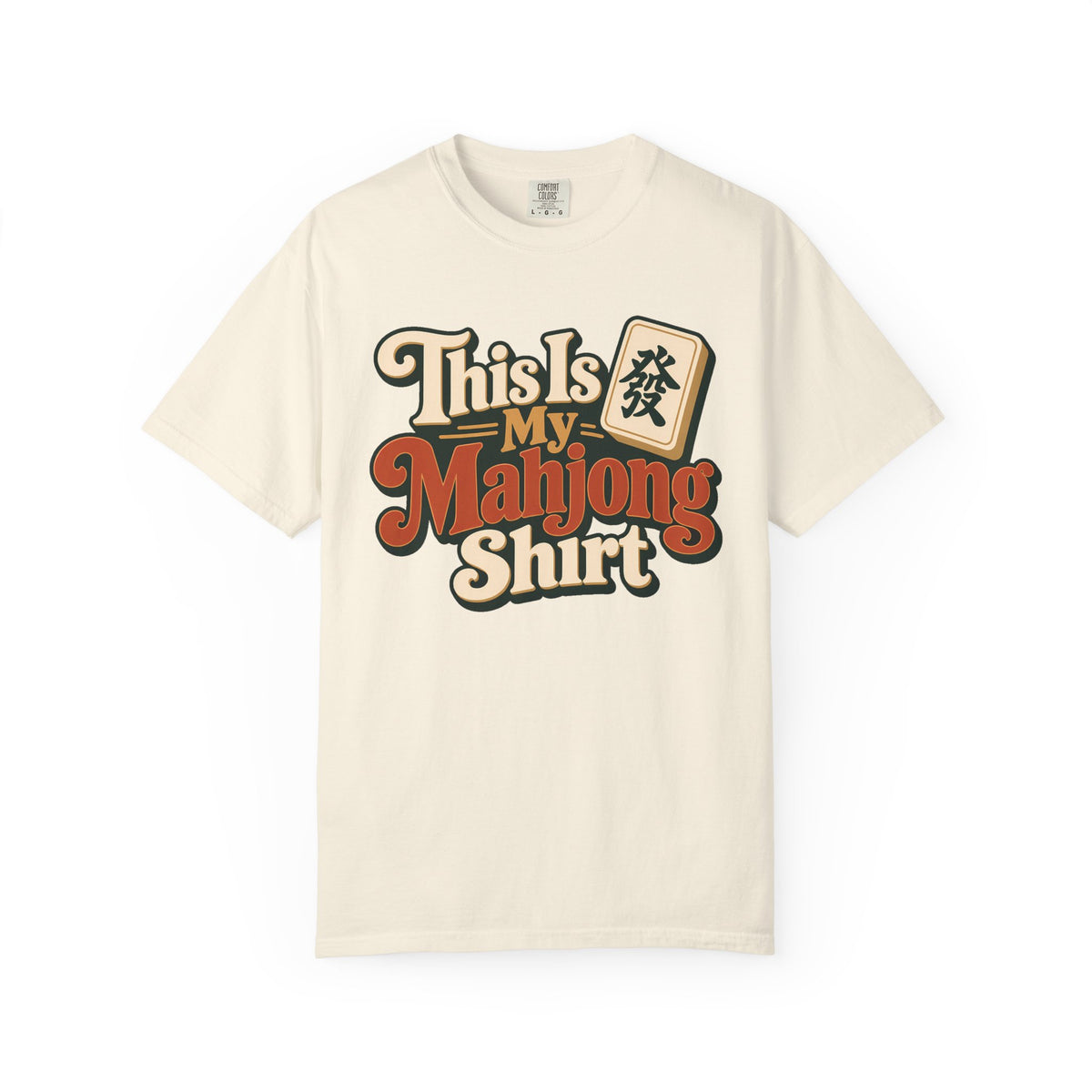 This Is My Mahjong Shirt Retro Comfort Colors T-Shirt — Funny Mahjong Gift