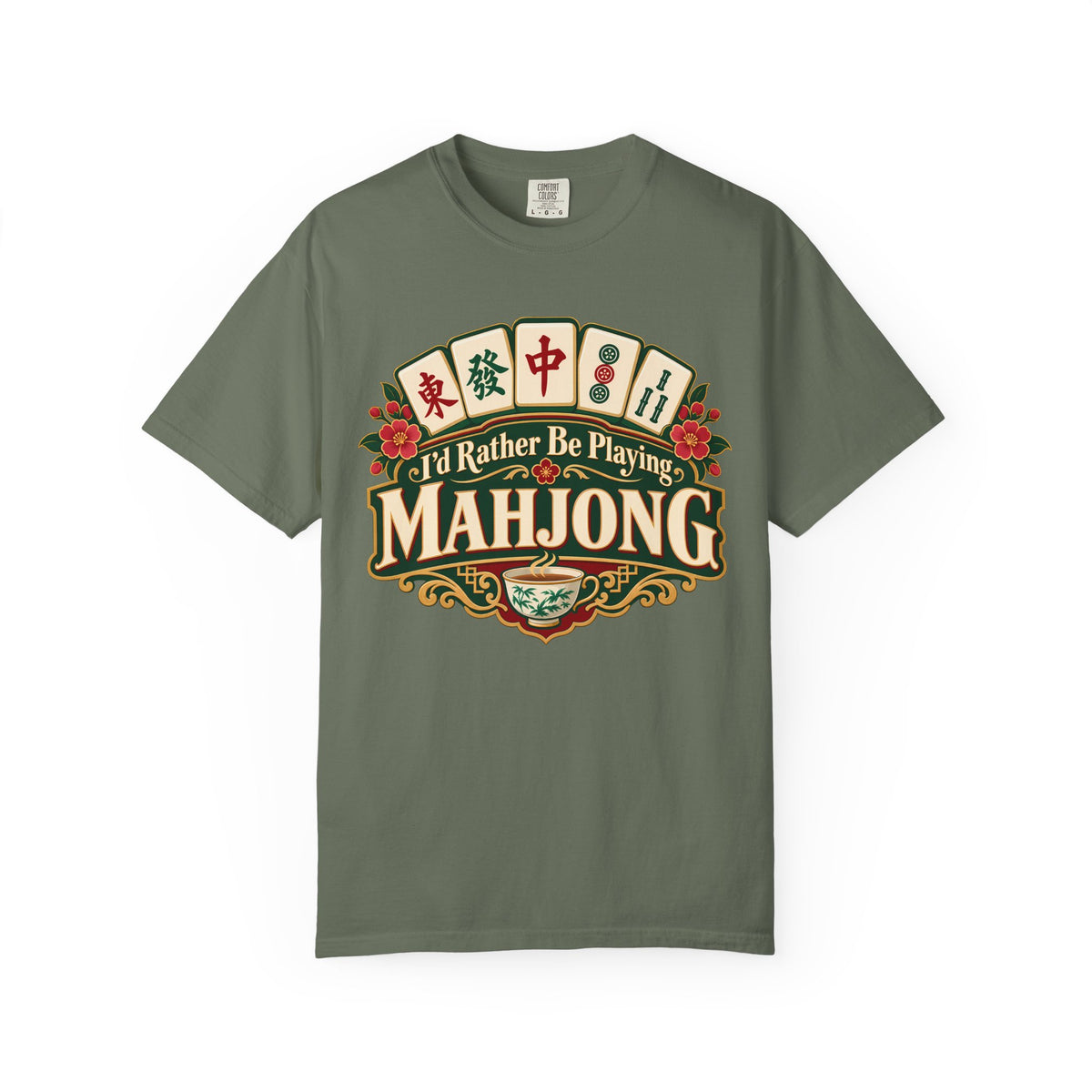 I'd Rather Be Playing Mahjong Comfort Colors T-Shirt — Mahjong Gift