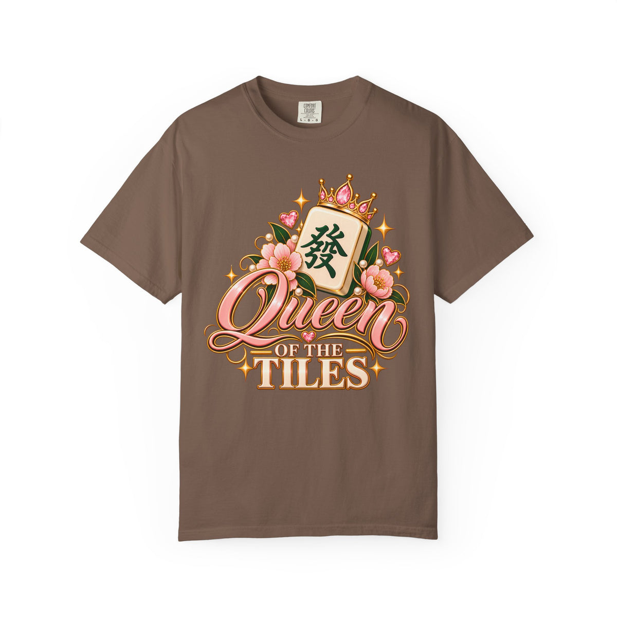 Queen of the Tiles Mahjong Comfort Colors T-Shirt — Mahjong Queen Gift