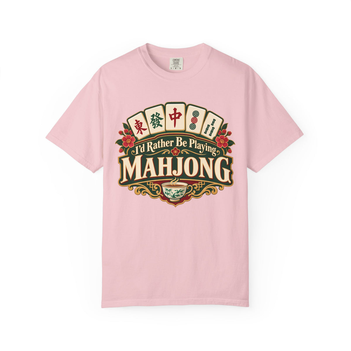 I'd Rather Be Playing Mahjong Comfort Colors T-Shirt — Mahjong Gift