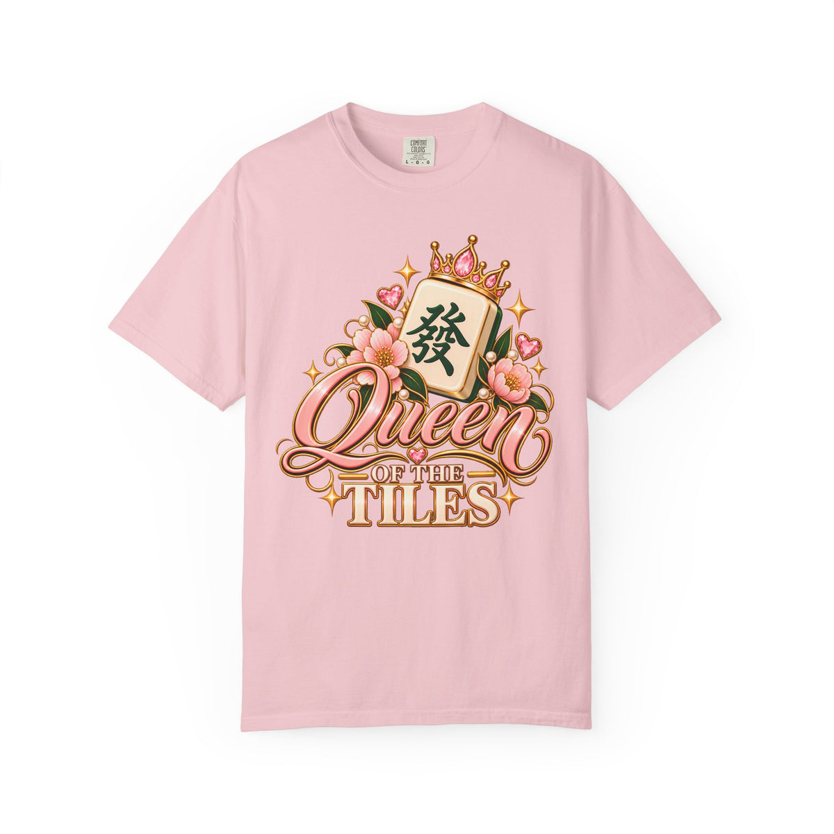 Queen of the Tiles Mahjong Comfort Colors T-Shirt — Mahjong Queen Gift