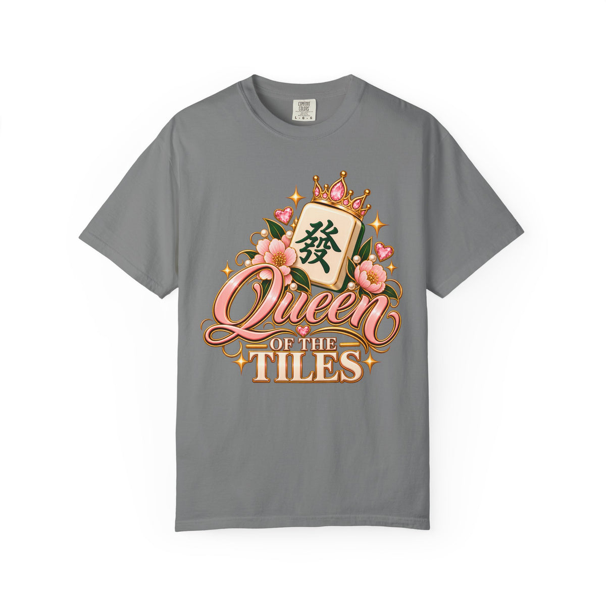 Queen of the Tiles Mahjong Comfort Colors T-Shirt — Mahjong Queen Gift
