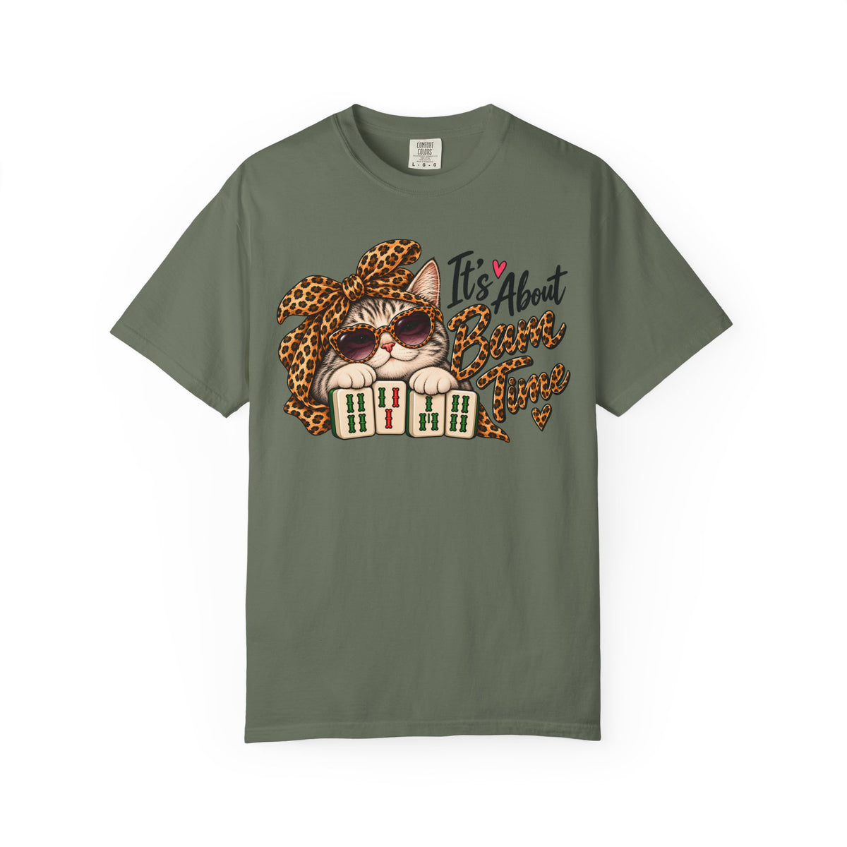 It's About Bam Time Mahjong Cat Comfort Colors T-Shirt — Funny Mahjong Gift
