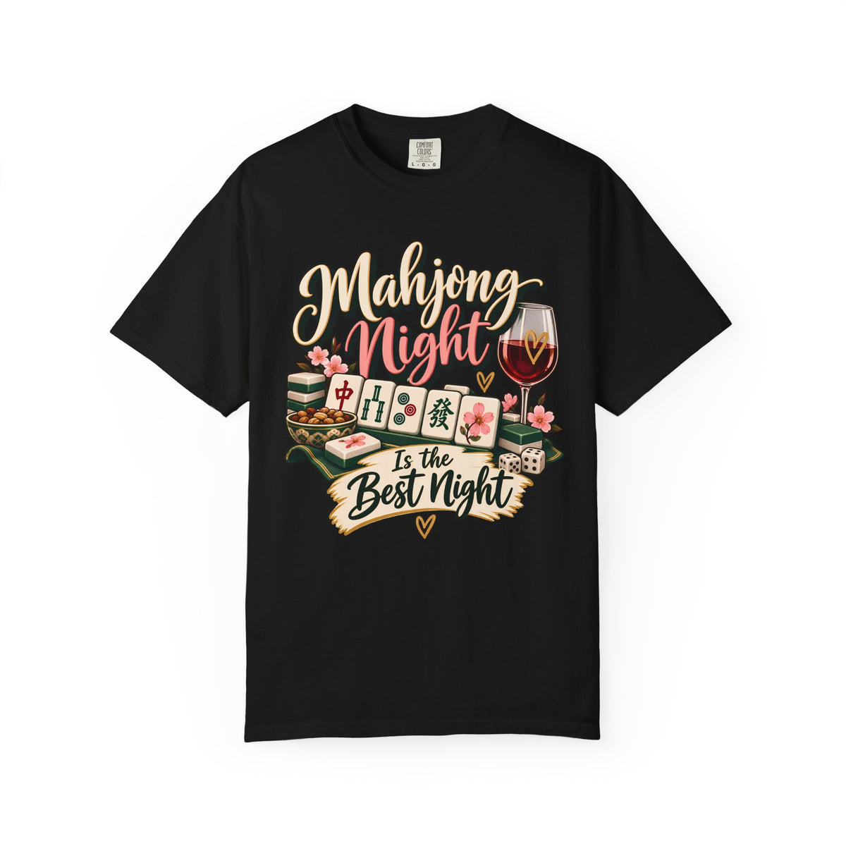 Mahjong Night Is the Best Night Comfort Colors T-Shirt — Mahjong Gift