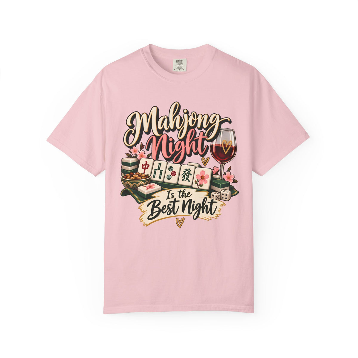 Mahjong Night Is the Best Night Comfort Colors T-Shirt — Mahjong Gift