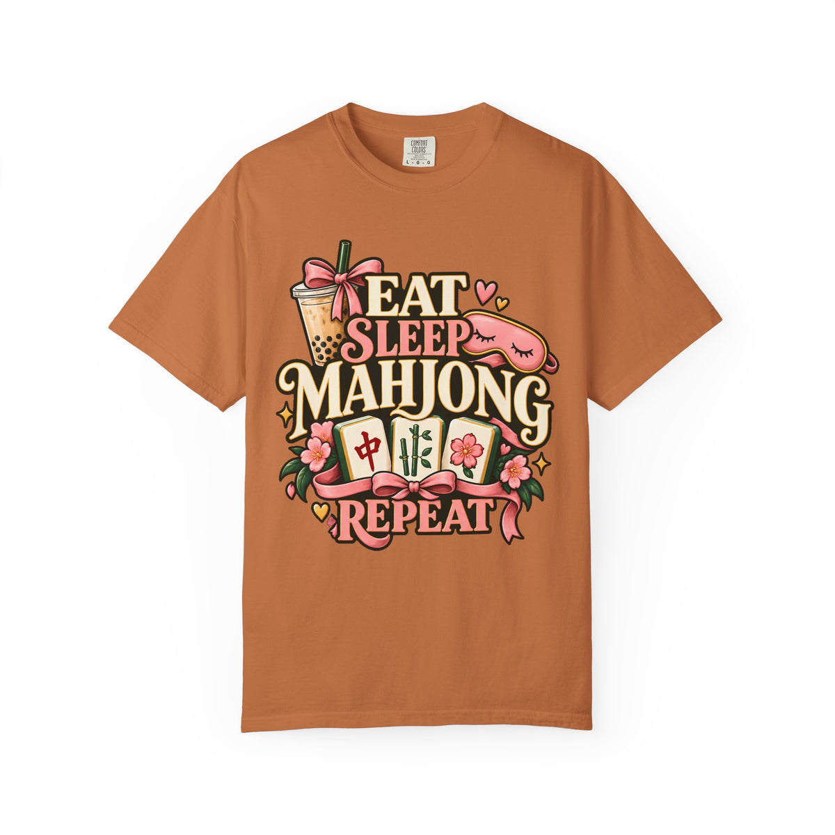 Eat Sleep Mahjong Repeat T-Shirt — Funny Mahjong Gift for Her