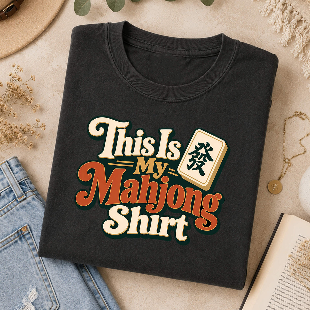This Is My Mahjong Shirt Retro Comfort Colors T-Shirt — Funny Mahjong Gift