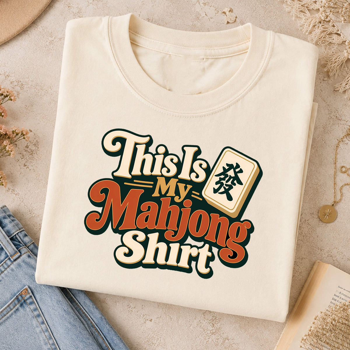 This Is My Mahjong Shirt Retro Comfort Colors T-Shirt — Funny Mahjong Gift