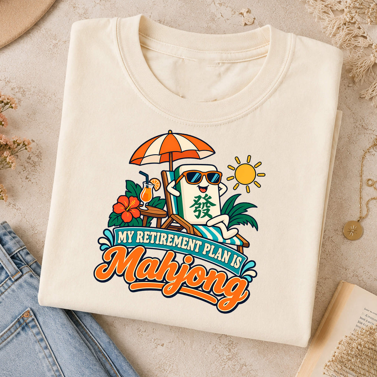 My Retirement Plan Is Mahjong Comfort Colors T-Shirt — Funny Retirement Gift