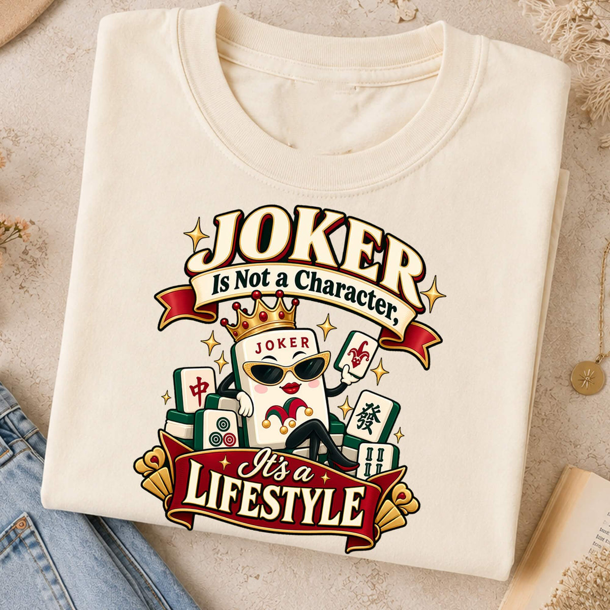 Joker Is a Lifestyle Mahjong Comfort Colors T-Shirt — Funny Mahjong Gift