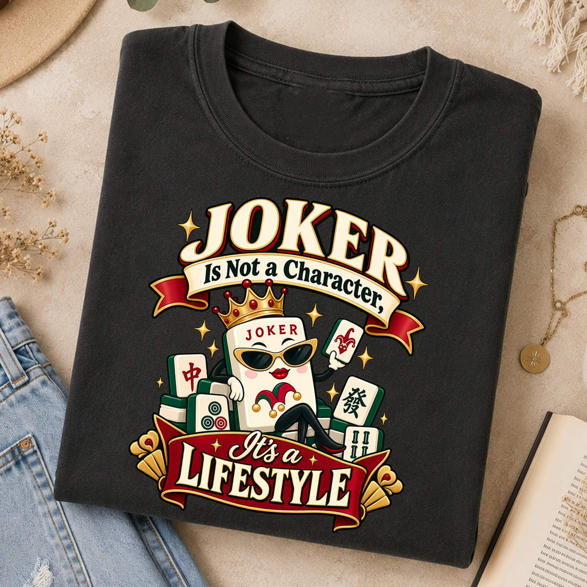 Joker Is a Lifestyle Mahjong Comfort Colors T-Shirt — Funny Mahjong Gift
