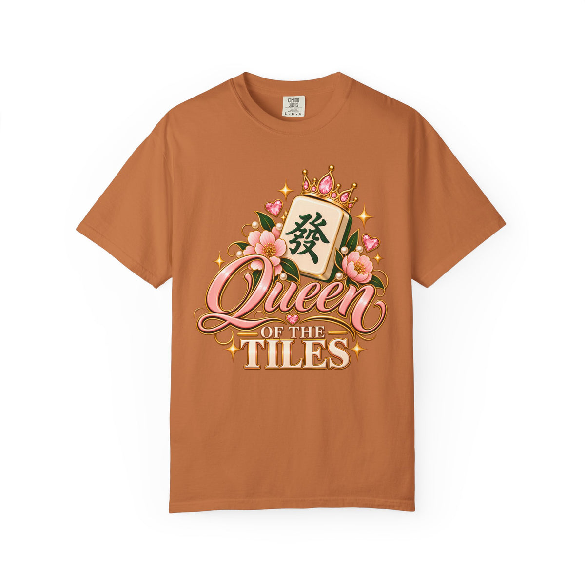 Queen of the Tiles Mahjong Comfort Colors T-Shirt — Mahjong Queen Gift