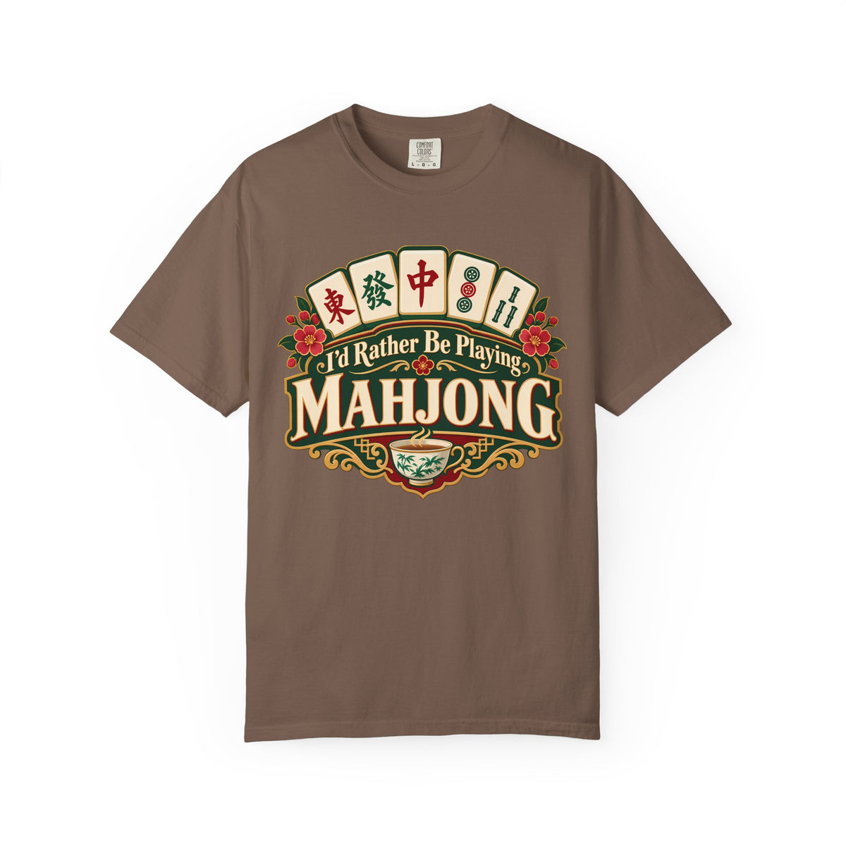I'd Rather Be Playing Mahjong Comfort Colors T-Shirt — Mahjong Gift
