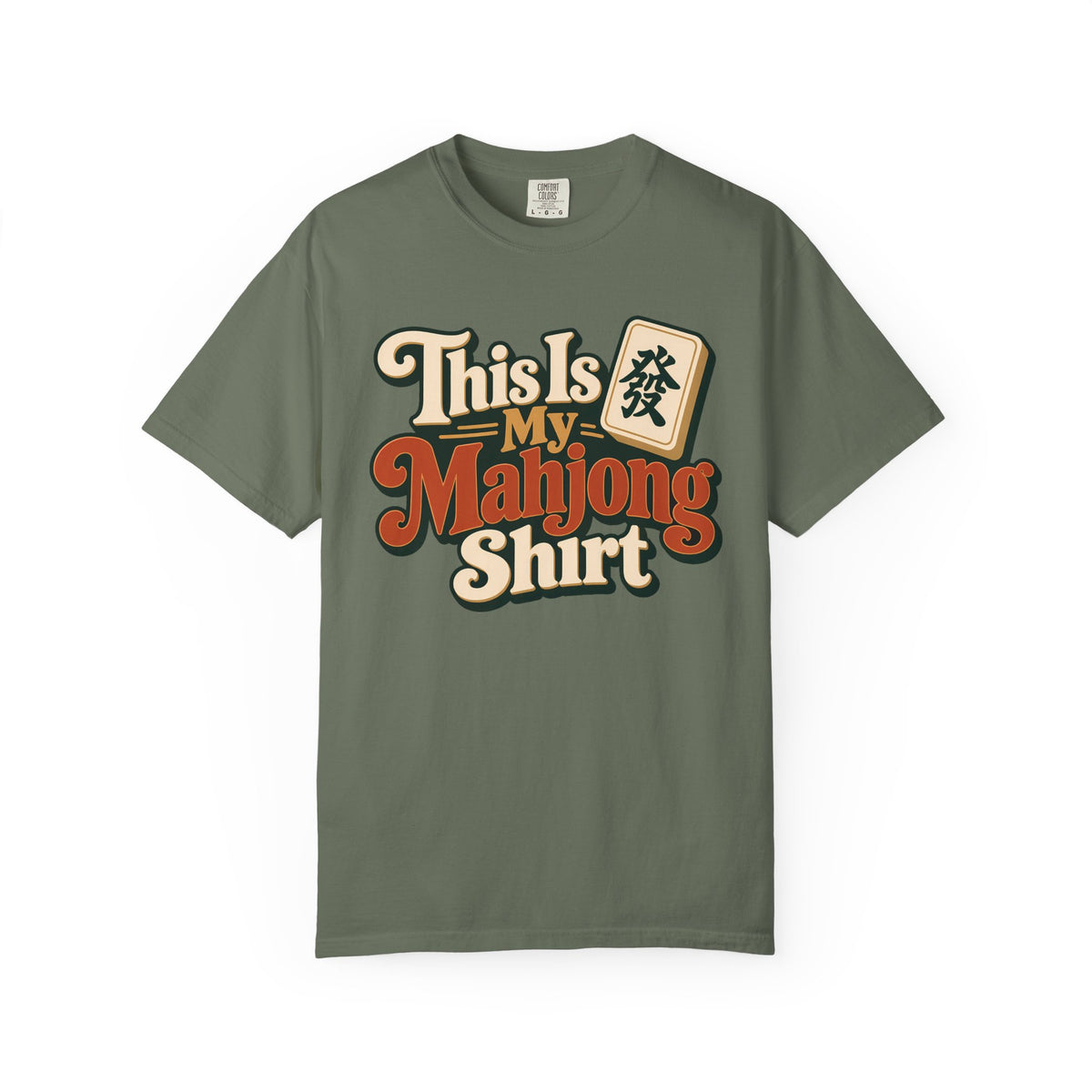 This Is My Mahjong Shirt Retro Comfort Colors T-Shirt — Funny Mahjong Gift