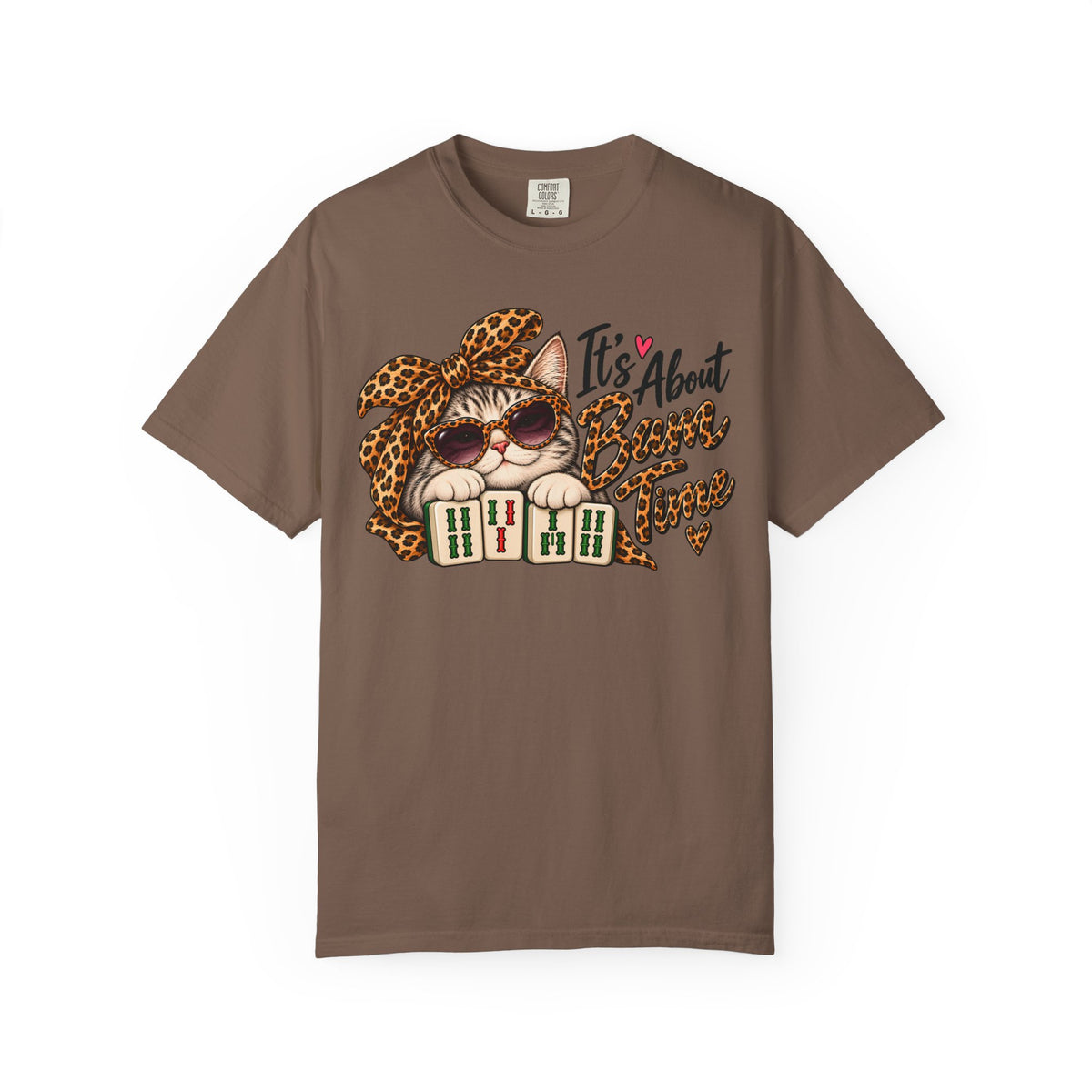 It's About Bam Time Mahjong Cat Comfort Colors T-Shirt — Funny Mahjong Gift