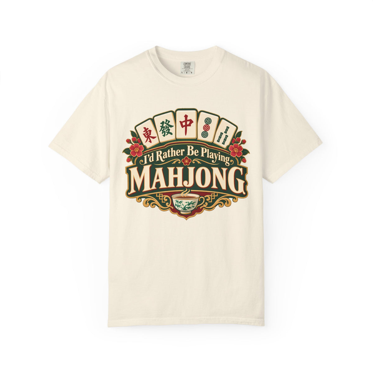 I'd Rather Be Playing Mahjong Comfort Colors T-Shirt — Mahjong Gift