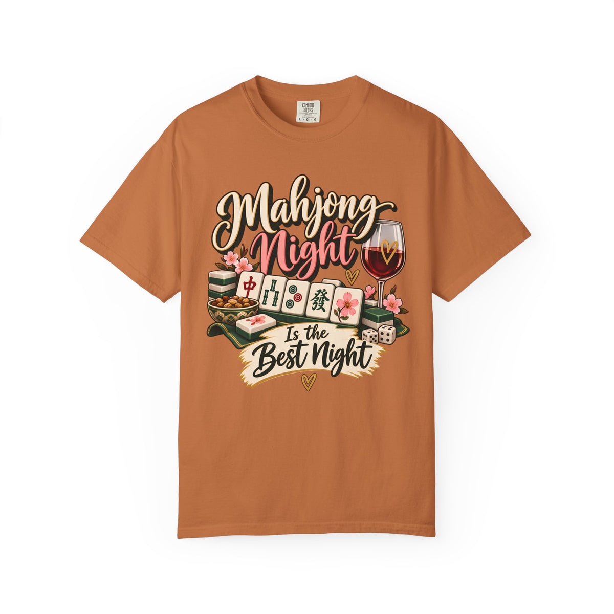 Mahjong Night Is the Best Night Comfort Colors T-Shirt — Mahjong Gift