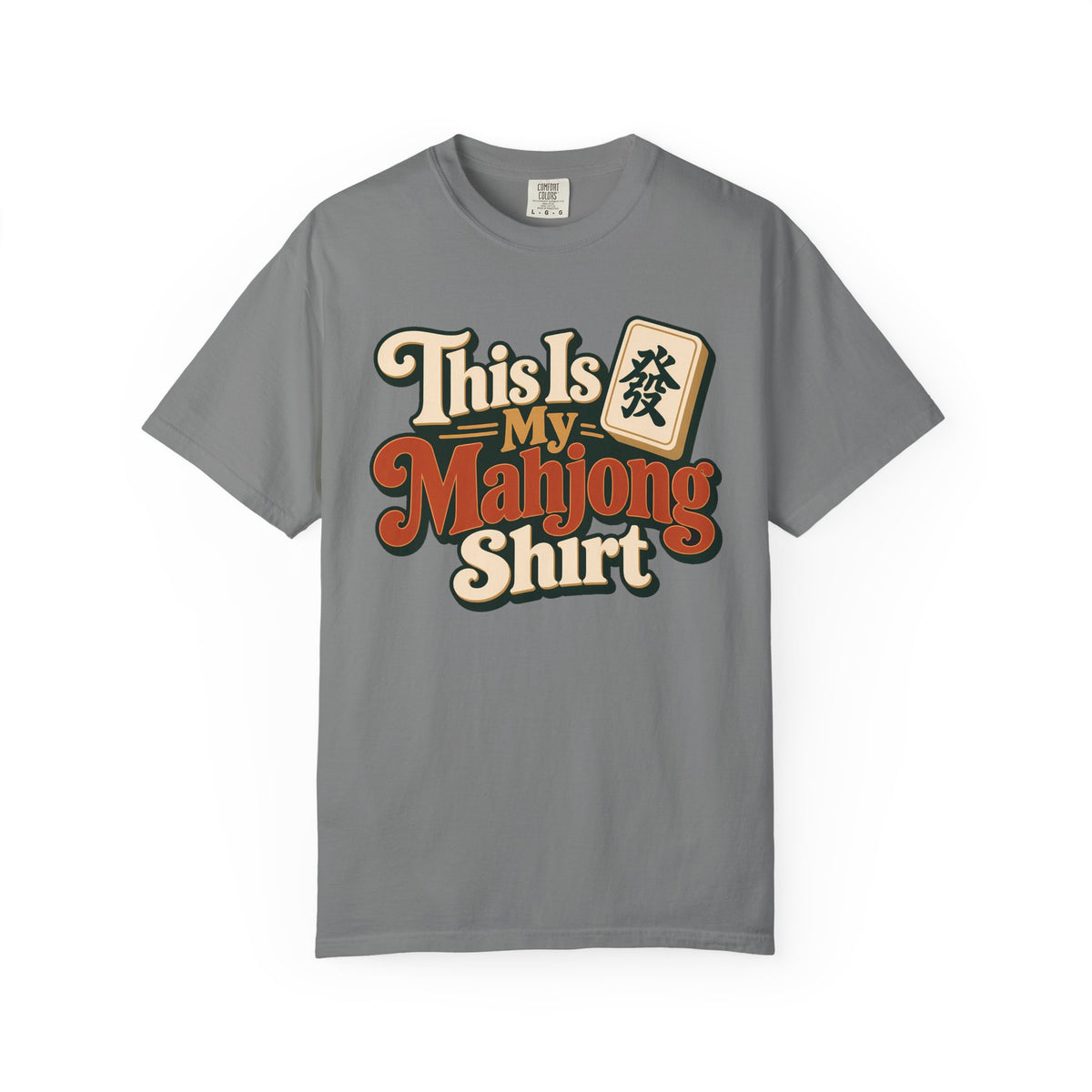This Is My Mahjong Shirt Retro Comfort Colors T-Shirt — Funny Mahjong Gift