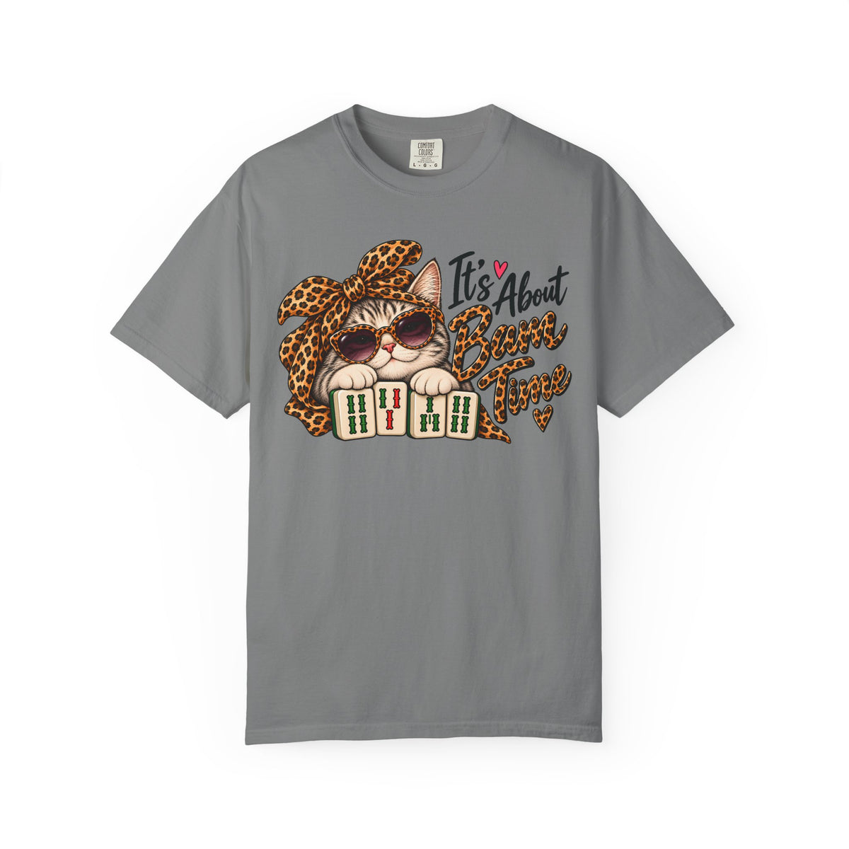 It's About Bam Time Mahjong Cat Comfort Colors T-Shirt — Funny Mahjong Gift
