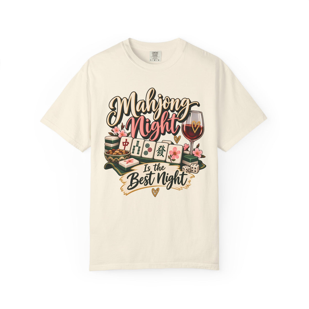 Mahjong Night Is the Best Night Comfort Colors T-Shirt — Mahjong Gift