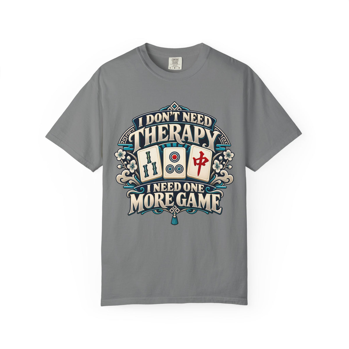 I Don't Need Therapy Chinoiserie Mahjong Comfort Colors T-Shirt — Mahjong Gift