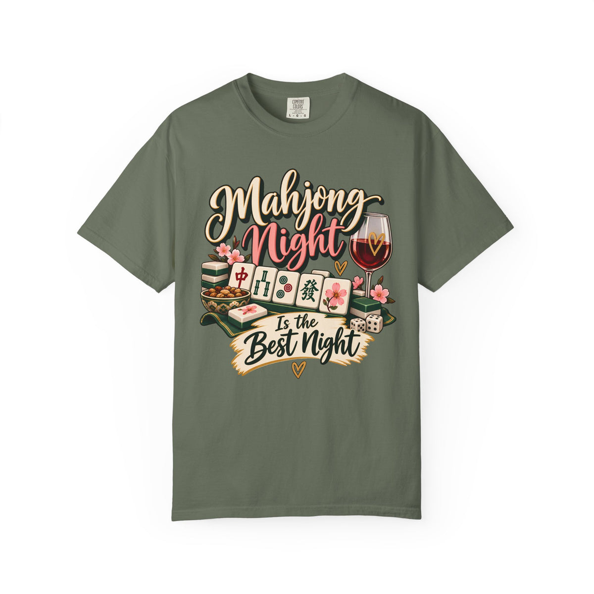 Mahjong Night Is the Best Night Comfort Colors T-Shirt — Mahjong Gift
