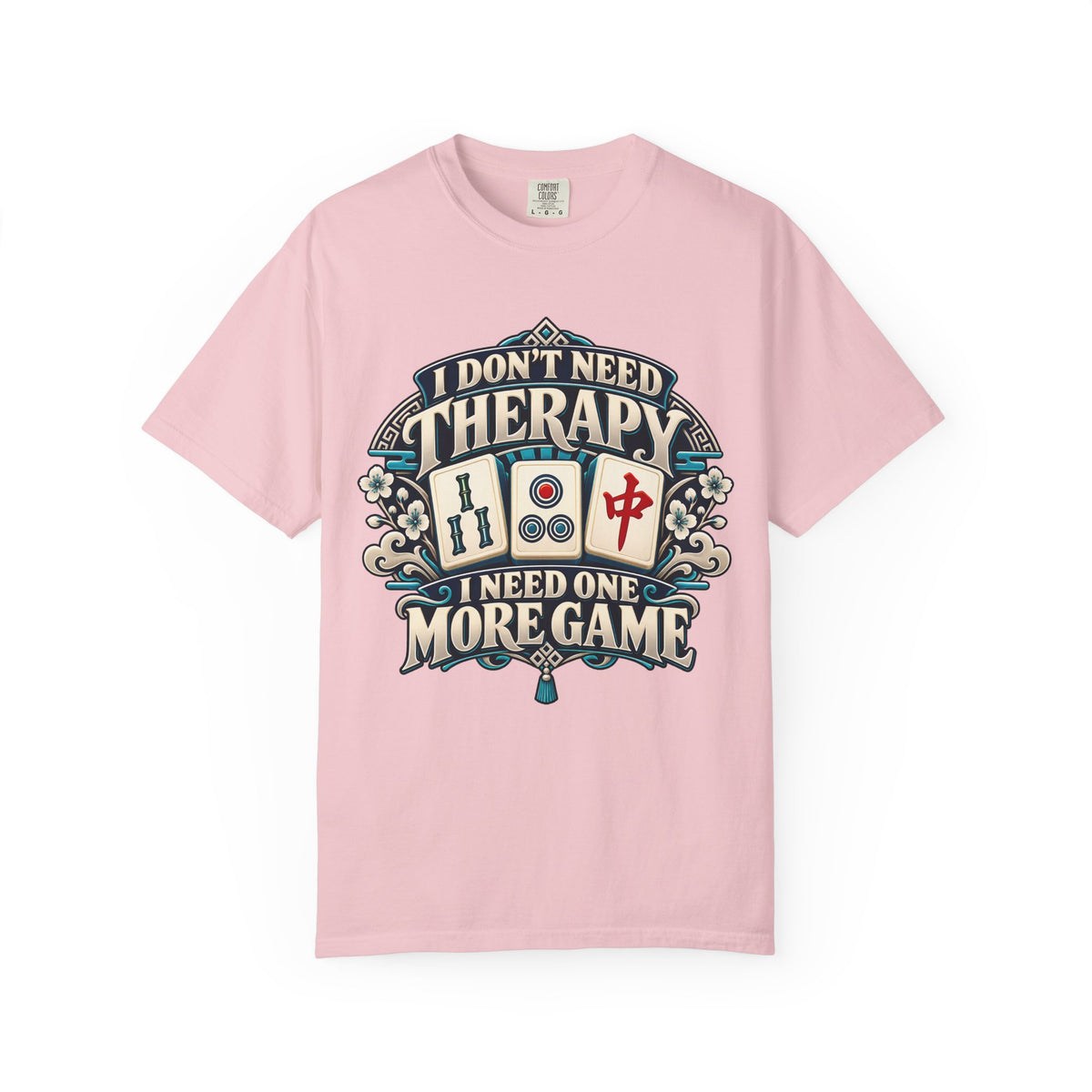 I Don't Need Therapy Chinoiserie Mahjong Comfort Colors T-Shirt — Mahjong Gift