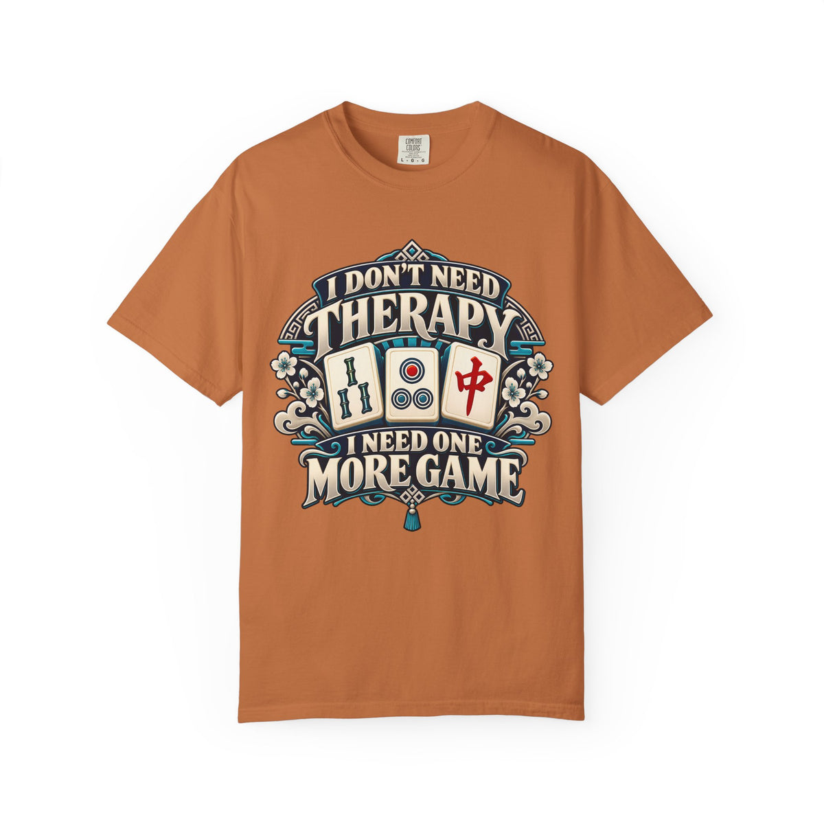 I Don't Need Therapy Chinoiserie Mahjong Comfort Colors T-Shirt — Mahjong Gift